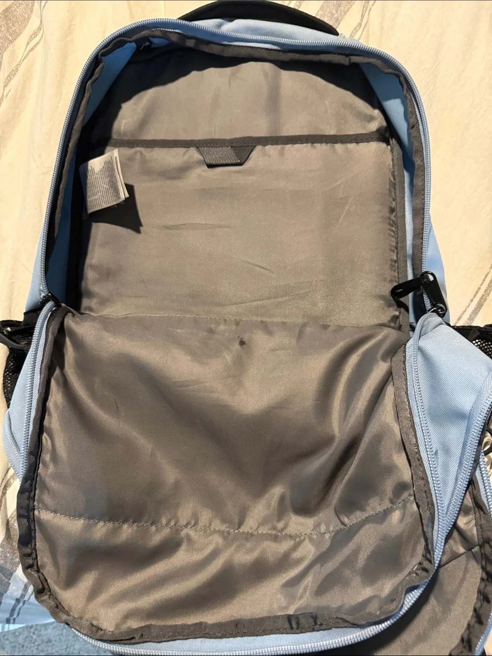 The North Face Jester Backpack in Light Blue and Black